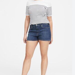 Banana Republic Mid-Rise 3" Denim Short in Indigo Blue